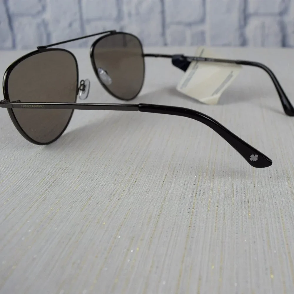 NWT Lucky Brand Capitola Aviator Sunglasses Blue